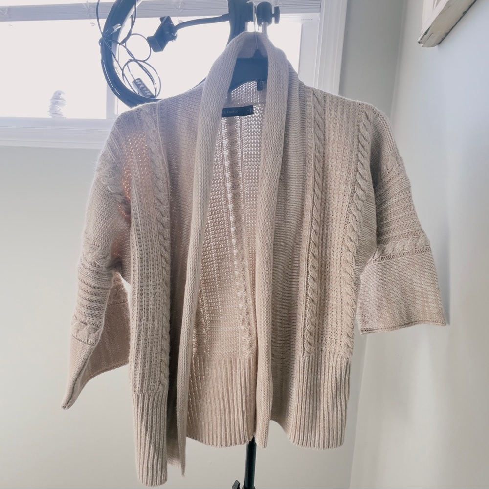The limited vintage bell sleeve cream sweater cardigan medium